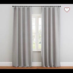 Pottery barn gray blackout custom curtains